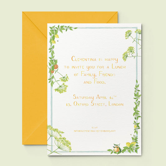 Tuttifrutti Printed Invitation