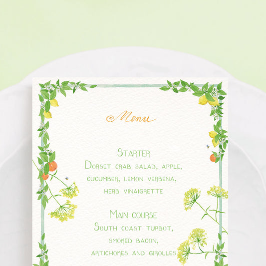 Tuttifrutti Menus