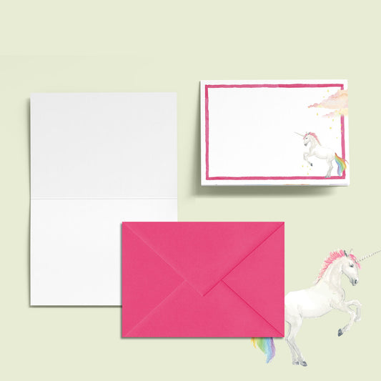Unicorns Mini Personal Stationery Cards