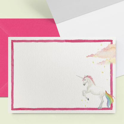 Unicorns Mini Personal Stationery Cards