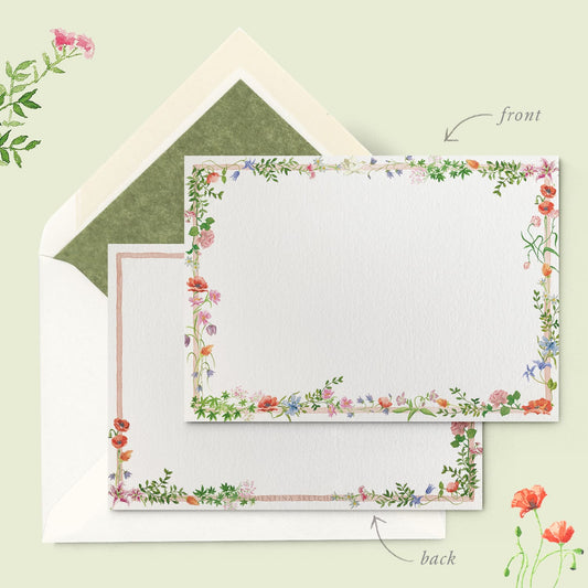Wild Blooms stationery cards - 01