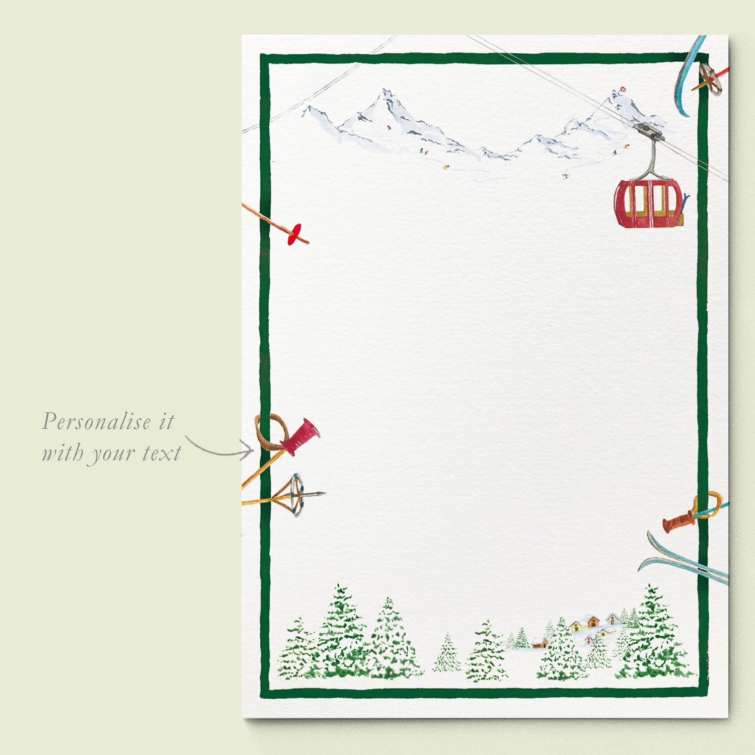Winter Mountains Printed Invitations - 02