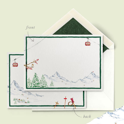 Winter Mountains Stationery Cards - 01