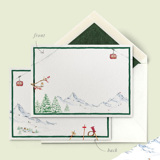 Winter Mountains Stationery Cards - 01