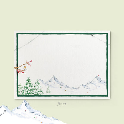 Winter Mountains Stationery Cards - 03