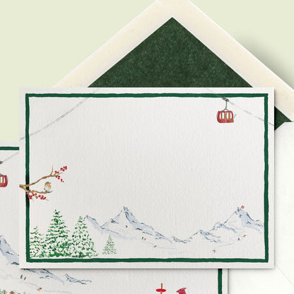Winter Mountains Stationery Cards