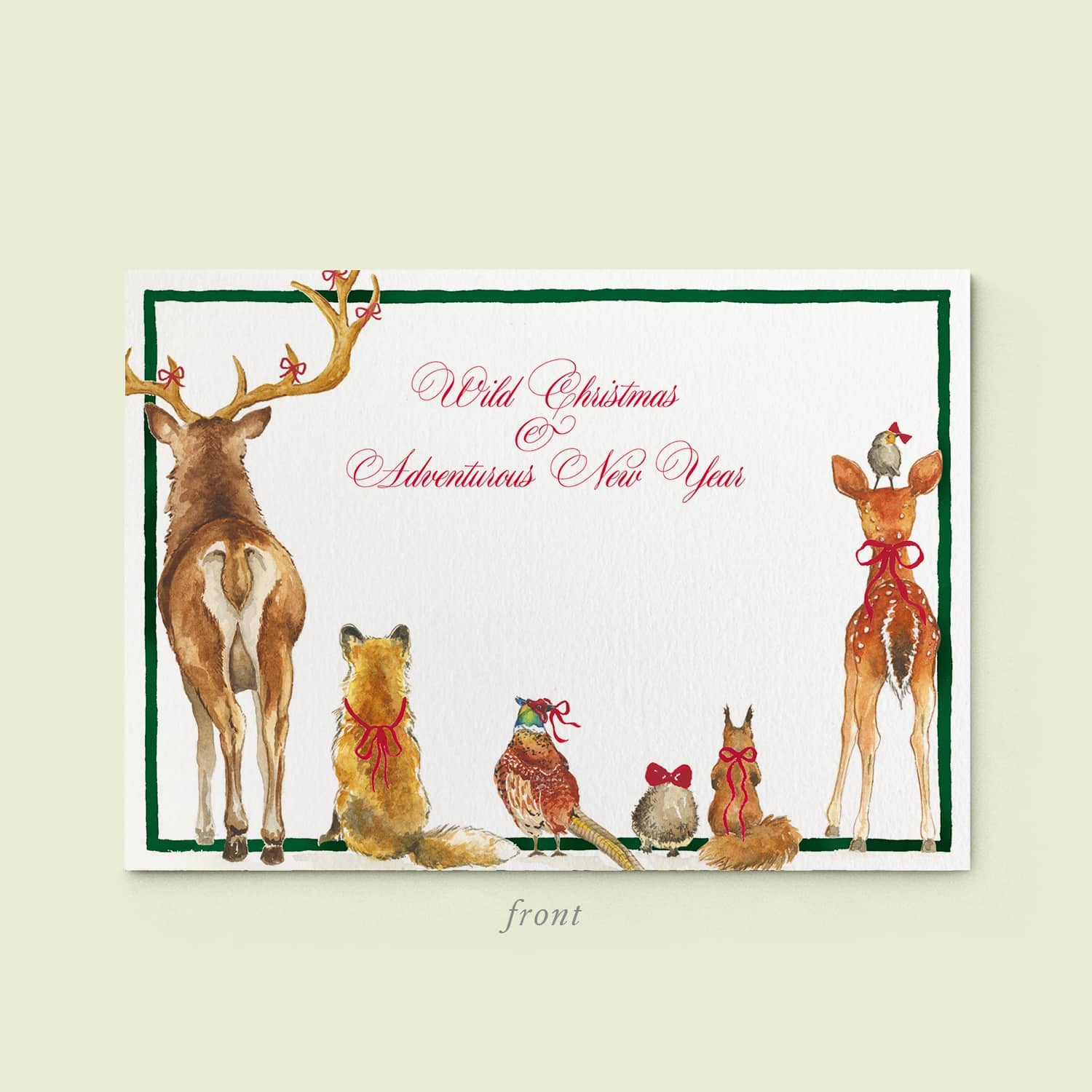 Xmas Forest Bums Stationery Cards - 03