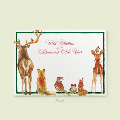 Xmas Forest Bums Stationery Cards - 03