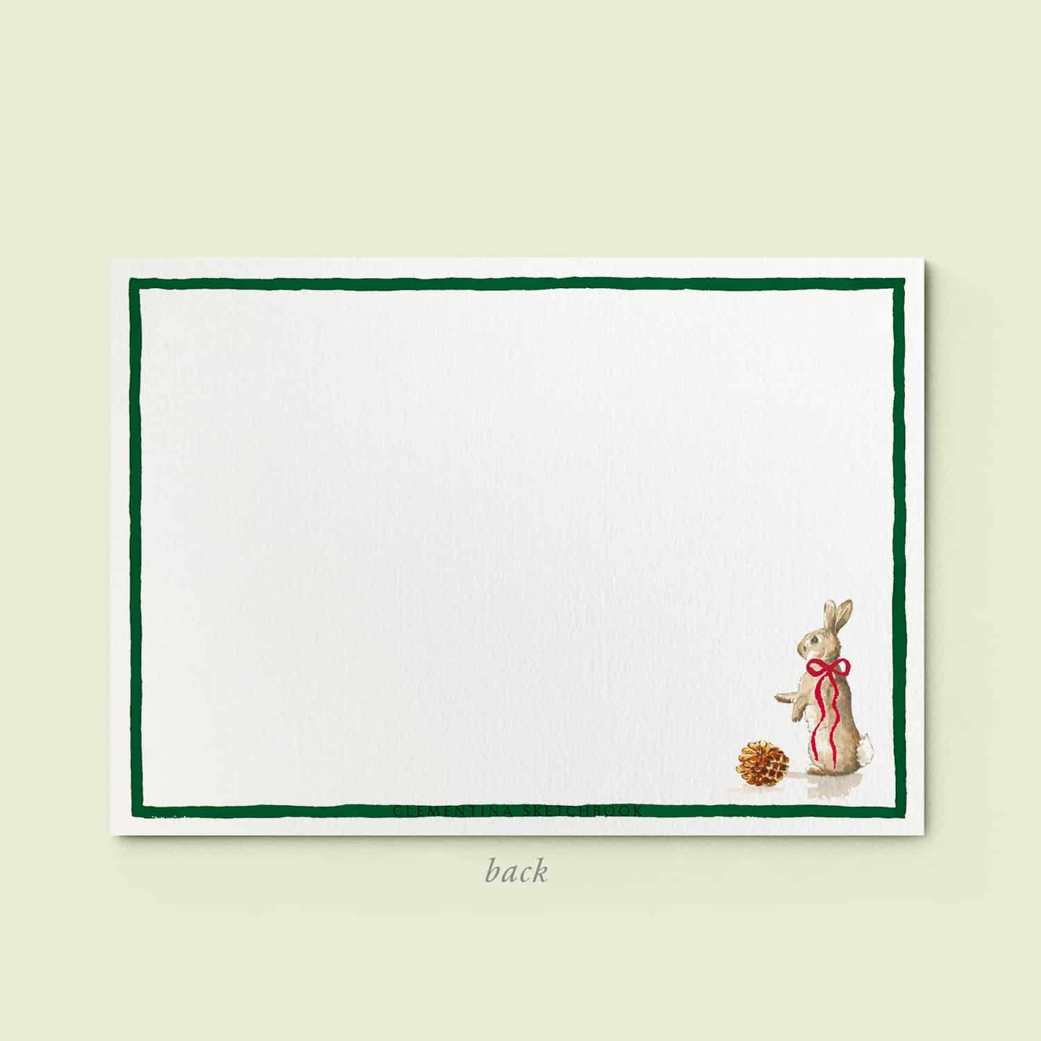 Xmas Forest Bums Stationery Cards - 04