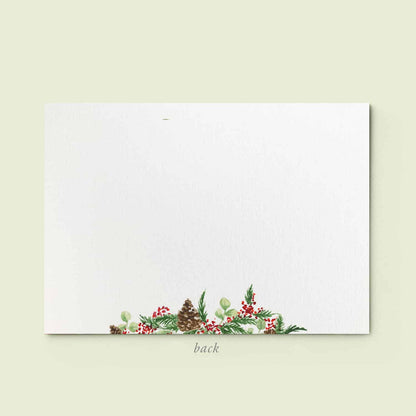 Xmas Wreath Stationery Card - 04