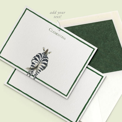 Zebra Stationery Cards